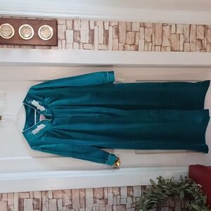 Vintage Robe Heather Collection made in USA women's size medium  green